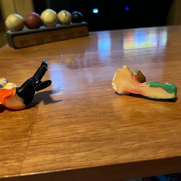 Vintage Wilton birthday cake toppers mid-century. Girl and boy on the phone. - Picture 2 of 4